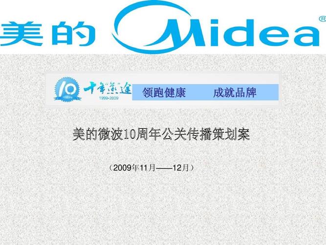 美的微波10周年公关传播策划案(2009年)ppt